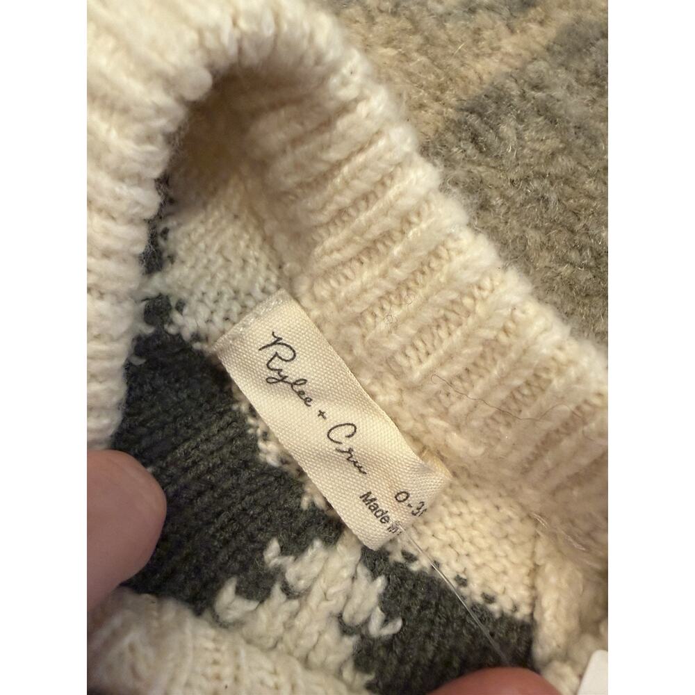 Rylee & Cru Fair Isle Sweater In Trees Unisex Sz - Picture 5 of 7